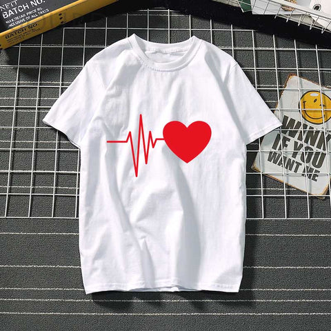Image of Women's t-shirt Harajuku love t shirt women feminina ladies Than heart ulzzang graphic t shirts women 2019 summer femme clothes