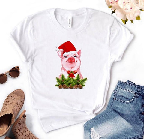 Image of leopard bandana pig bow sunflower floral Print Women tshirt Cotton Casual Funny t shirt Gift 90s Lady Yong Girl Drop Ship S-892