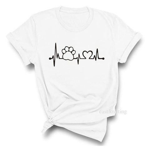 Image of T Shirt Women 2019 Plus Size Harajuku Tops Summer Tops Graphic Tees Women Mickey Mouse Heartbeat Kawaii T-shirt S-XXL