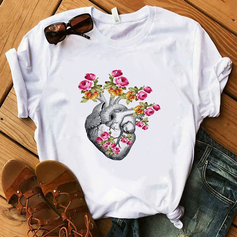 Image of Vogue Blink Women T Shirt Make Up Lipstick Seaside T Summer  Lady Streetwear Luxury Bag T-shirts